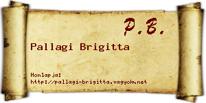 Pallagi Brigitta névjegykártya